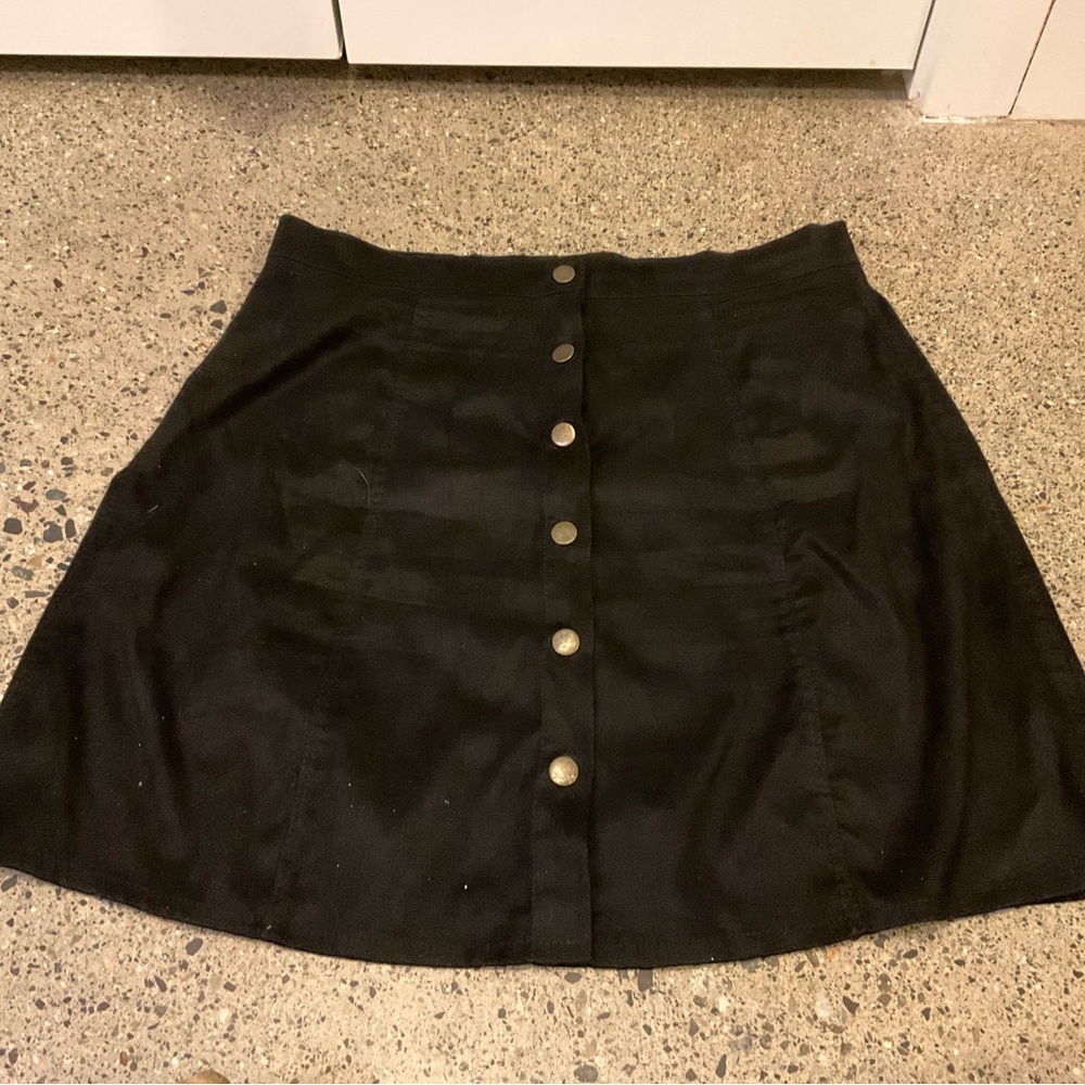 Vintage Button Mini Skirt